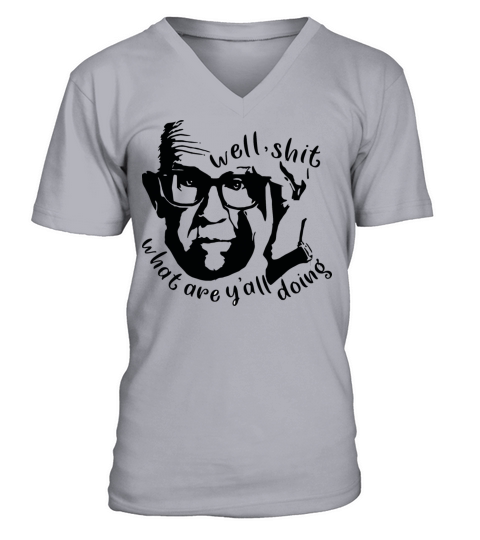Leslie Jordan Well Shit What Are Y all V-Neck T-shirt