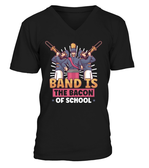 Marching Band Clarinetist School Rehearsal Music V-Neck T-shirt