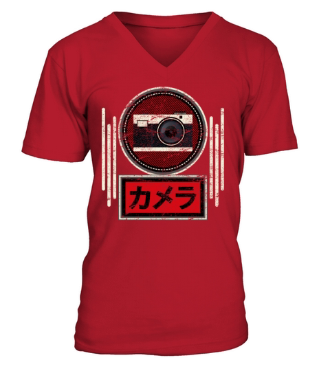 Vintage Japanese Analog SLR Camera Film Retro Phot V-Neck T-shirt