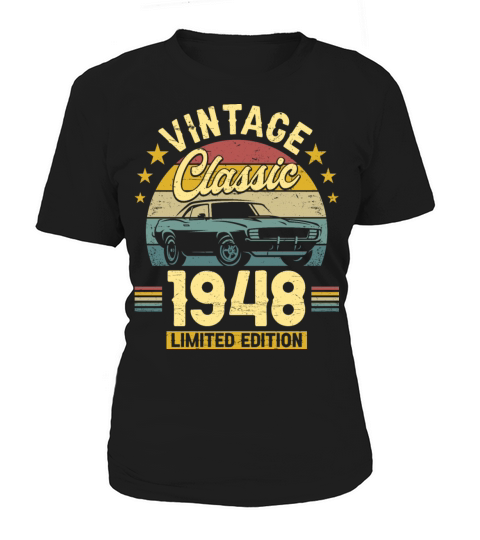 Classic 1948 75 Years Old Vintage 75th Birthday Women's T-Shirt