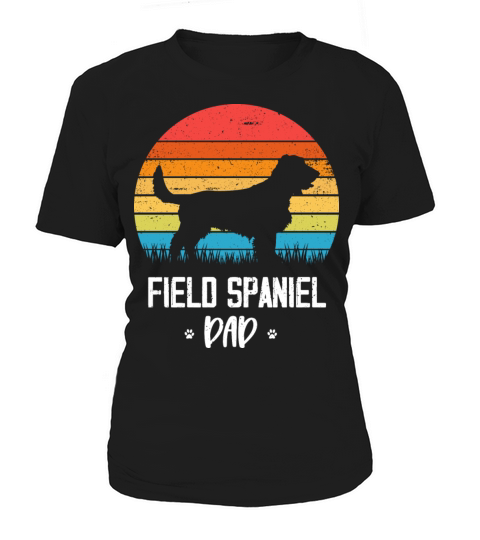 Field Spaniel Dad Retro Vintage Women's T-Shirt
