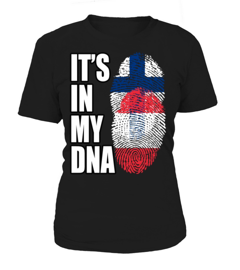 Finland And Austrian Mix Heritage DNA Flag Women's T-Shirt