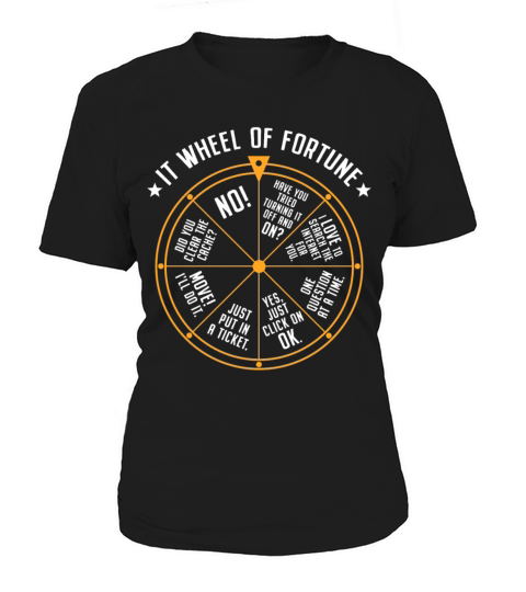 IT Support Wheel Of Fortune Tech Specialist Nerd Women's T-Shirt