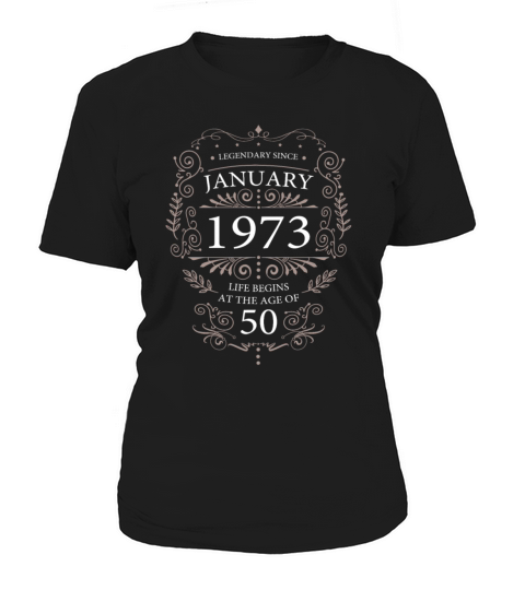 January 1973 Birthday Vintage 50th Birthday Women's T-Shirt