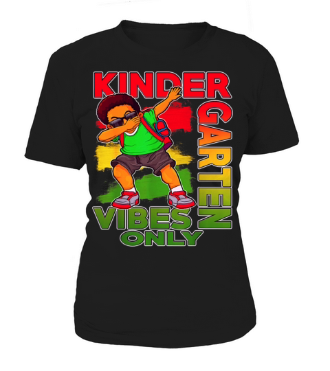 Kindergarten Vibes Only Back To School African Boy Women's T-Shirt
