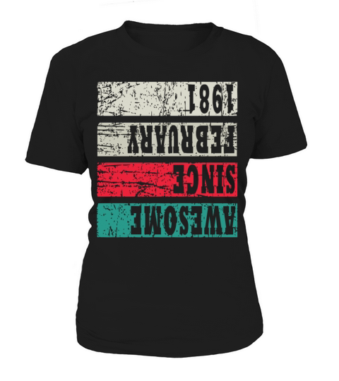 Retro Birthday Year Vintage 1981 Women's T-Shirt