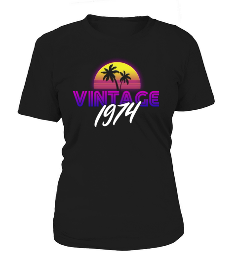 Retrowave Vintage 1974 Birthday Gift Idea Women's T-Shirt