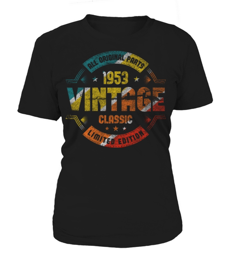 Vintage 70 Birthday Decorations Men 70th BDay 1953 Women's T-Shirt