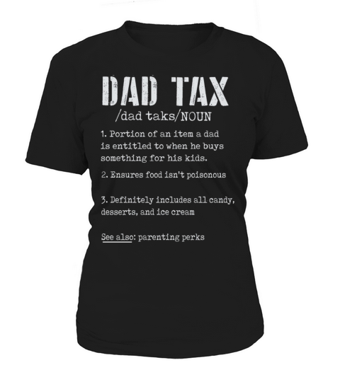 Vintage Dad Tax Definition Men Funny Fathers Day Women's T-Shirt