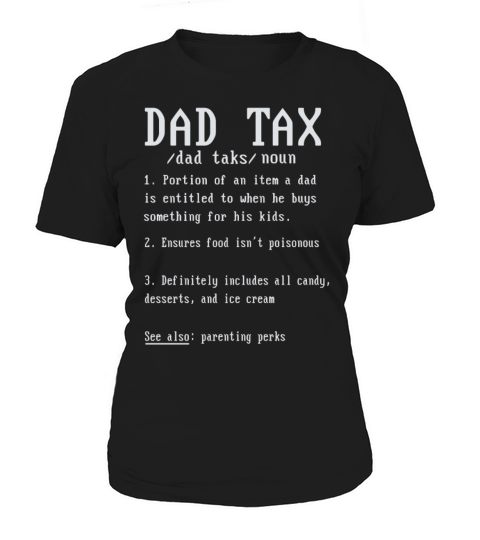 Vintage Dad Tax Definition Men Funny Fathers Day Women's T-Shirt