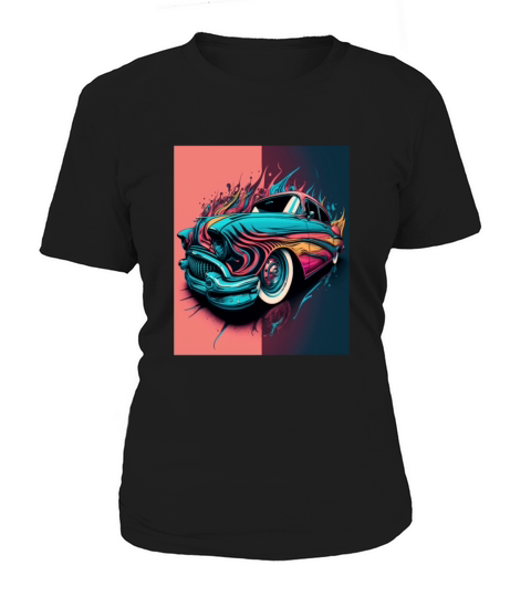 Vintage Sports Car Lovers Retro Pop Art Sports Car Women's T-Shirt