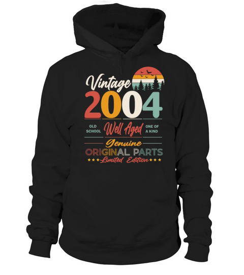 2004 Original vintage vintage retro birthday Hoodie Unisex