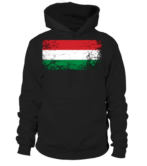 Hungarian National Flag Vintage Hoodie Unisex