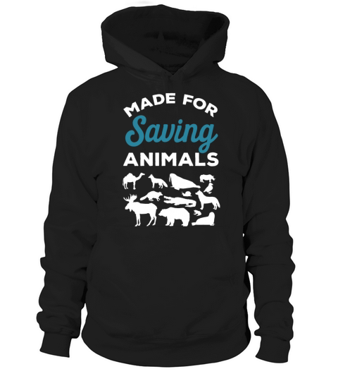 Saving Animals Funny Quote Animal Saver Hoodie Unisex