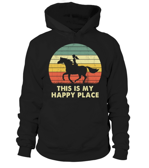 This Is My Happy Place Vintage Cowgirl Texas Ranch Hoodie Unisex