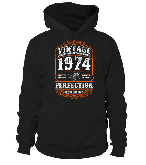 Vintage 1974 Perfection Mostly OEM Parts Hoodie Unisex