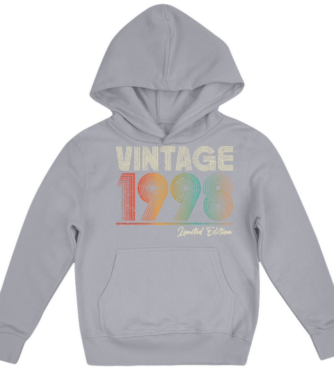 25 Years Old Vintage 1998 25th Birthday Gifts Kids Hoodie