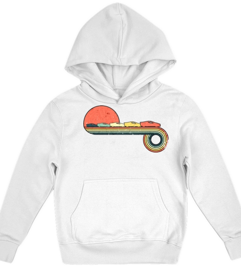 Car Sportscar Retro Vintage Sunset Rainbow Color Kids Hoodie