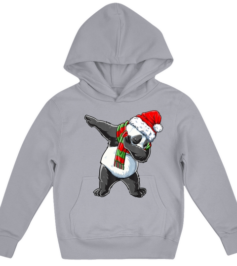 Dabbing Panda Santa Christmas Kids Boys Men Xmas B Kids Hoodie