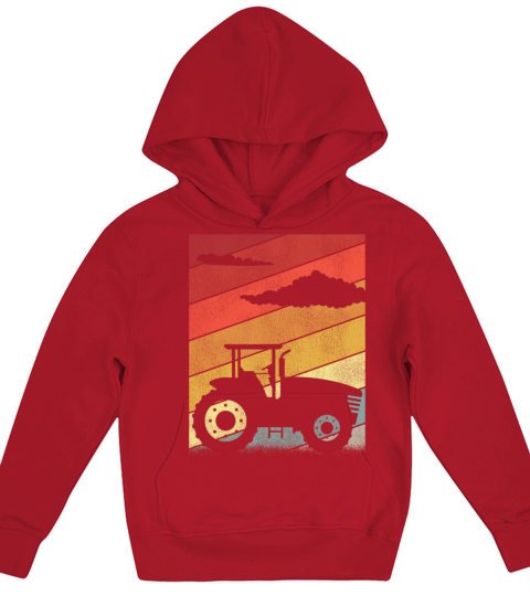 Farming Farmer Retro Vintage Kids Hoodie