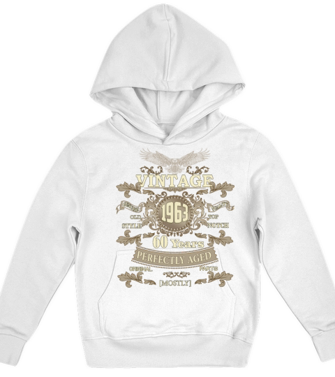 Gift for 60th birthday - Vintage ornaments - gift Kids Hoodie