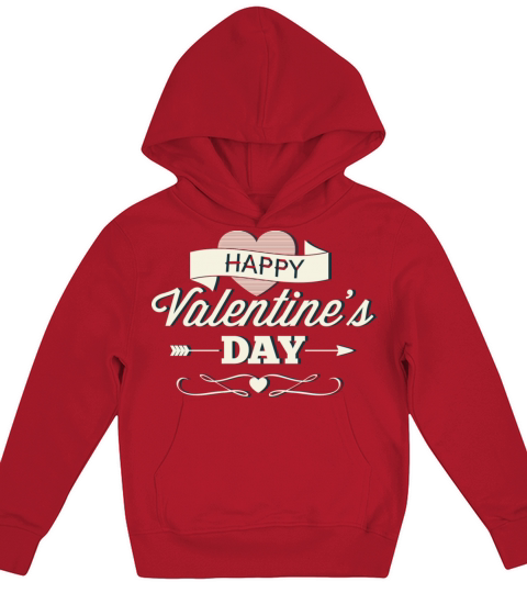 Happy Valentines Day Kids Hoodie