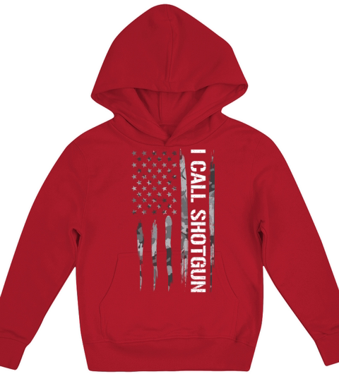 I Call Shotgun - American Flag Kids Hoodie