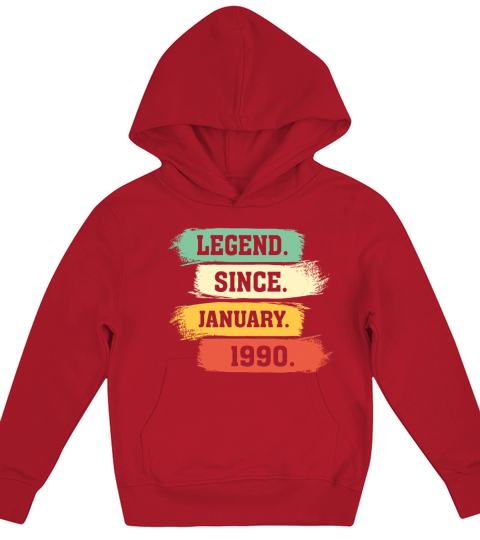 Legend Since January 1990 Kids Hoodie