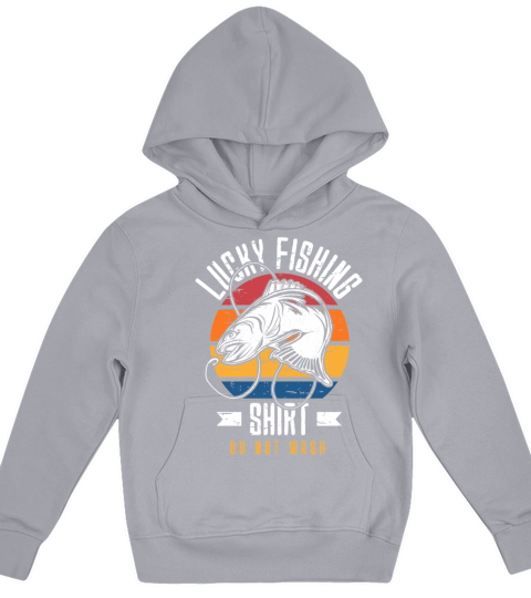 Lucky Fishing Shirt for Fish Hunter and Fisherman Kids Hoodie
