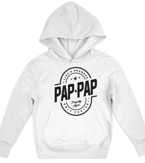 Pap-Pap Like a Grandpa Only Cooler Funny Kids Hoodie