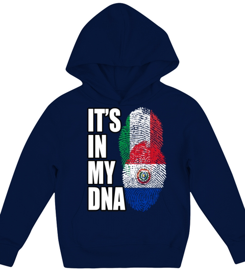 Paraguayan And Italian Mix Heritage DNA Flag Kids Hoodie