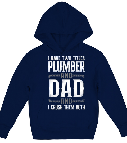 Plumbing Plumber Dad Vintage I Kids Hoodie