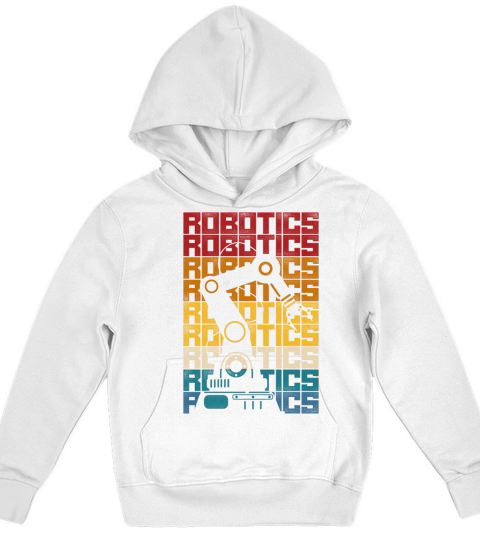 Robot Robotics Engineer Retro Kids Hoodie