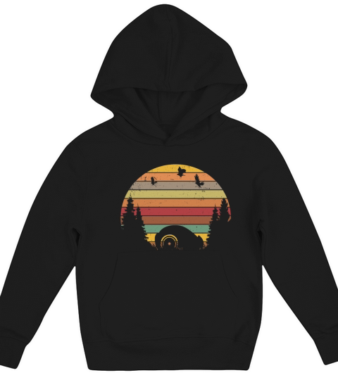 Robotic Lawnmower Retro Vintage Kids Hoodie