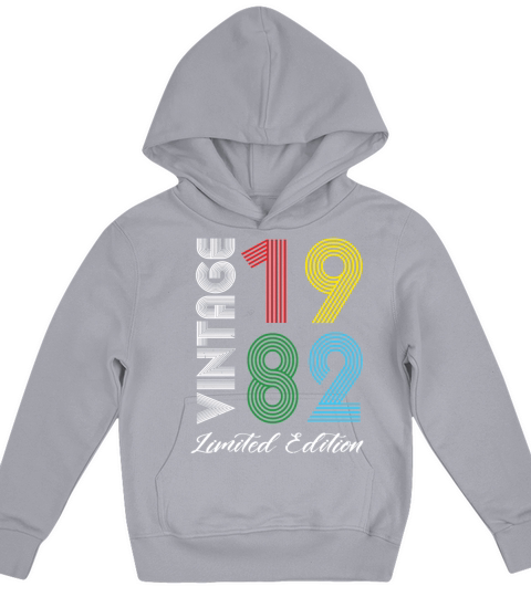 Vintage 1982 Vintage Birthday Retro Vintage Kids Hoodie
