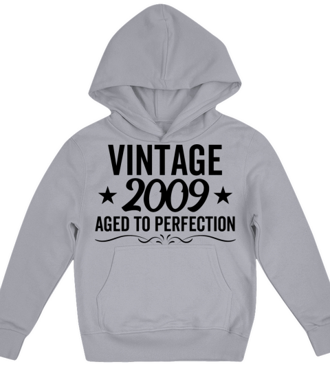 Vintage 2009 Aged To Perfection Kids Hoodie