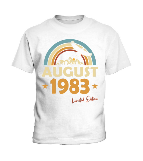 40th birthday vintage august 1983 limited edition Kids T-Shirt