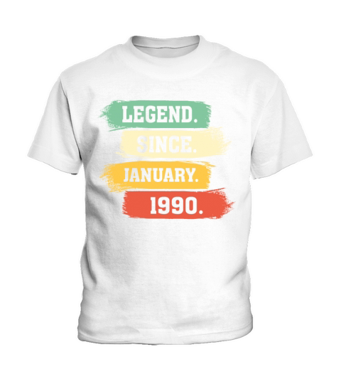 Legend Since January 1990 Kids T-Shirt