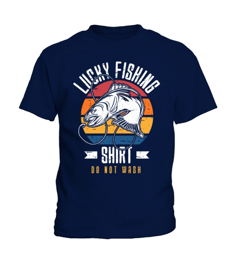 Lucky Fishing Shirt for Fish Hunter and Fisherman Kids T-Shirt
