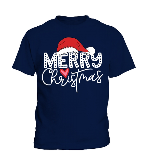 Merry christmas vintage typography lettering Kids T-Shirt