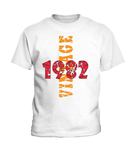 Retro Birthday Year Vintage 1982 Kids T-Shirt