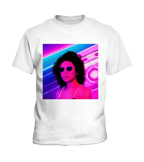 Retrowave Synthwave 80s Character Design Kids T-Shirt