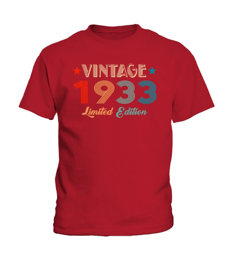 Vintage 1933 Limited Edition Birthday Kids T-Shirt