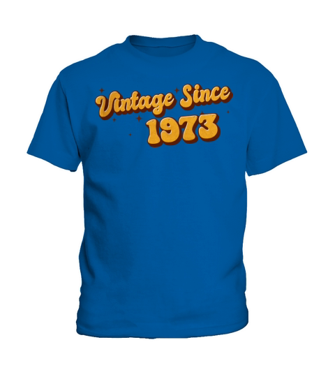 Vintage since 1973 50 Years Old - Groovy 50th Kids T-Shirt