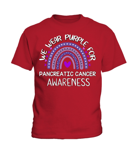 We Wear Purple for Pancreatic Cancer Awareness Kids T-Shirt