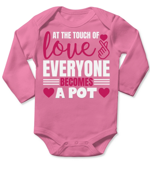 At The Touch Of Love Everyone Becomes A Poet Long Sleeve Baby One-Piece