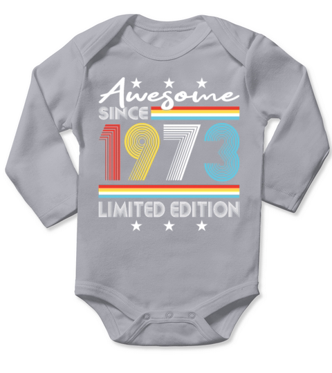 Awesome Since 1973 Limited Edition Long Sleeve Baby One-Piece