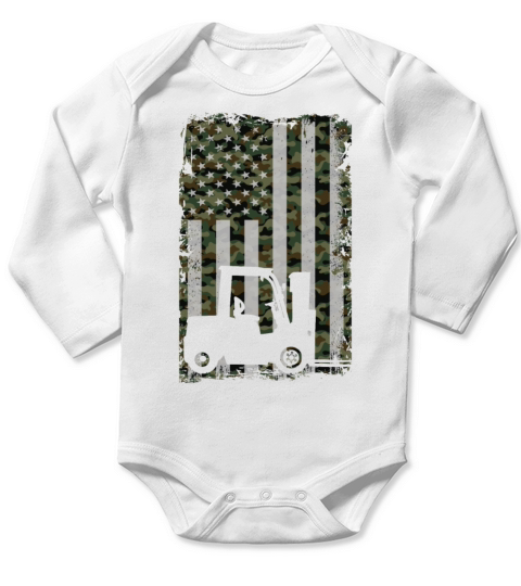 Certified Forklift Truck Operator Long Sleeve Baby One-Piece