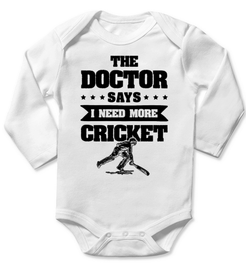 cricket docktor Long Sleeve Baby One-Piece