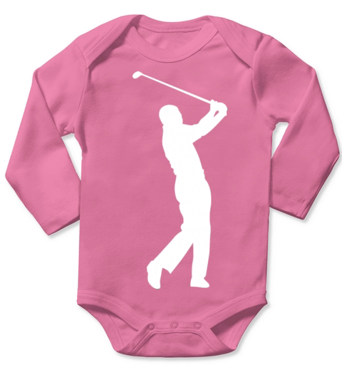 Golf Player Golfer Sports Game Long Sleeve Baby One-Piece